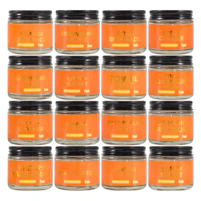 Orange ACE Ultra Premium Jars Packaging for Live Resin Sugar Concentrate 16 Flavors 1 Oz 02