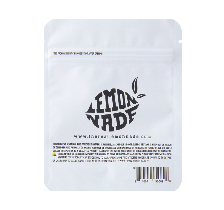 Cookies Lemonnade Weeds Resealable Packaging Mylar Bags 6 Flavors 3.5g Capacity