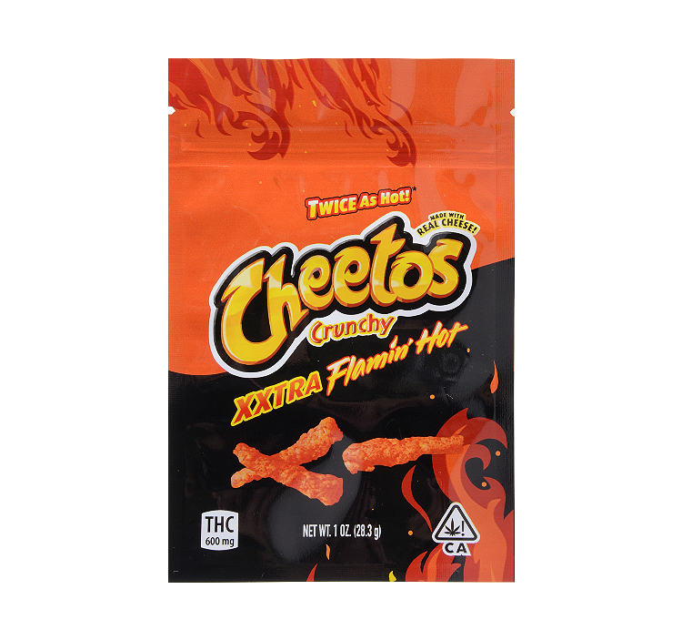 cheetos resealable mylar bag 600mg
cheetos crunchy 600mg mylar bags
cheetos puffs 600mg mylar bags
cheetos flamin hot 600mg packaging bags
chettos crunchy 500mg edibles mylar bags
