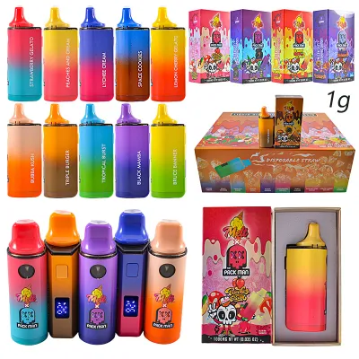 Melt Packman 1g with LED Screen Wholesale Empty Disposable Vape Liquid Diamonds+Live Resin 01