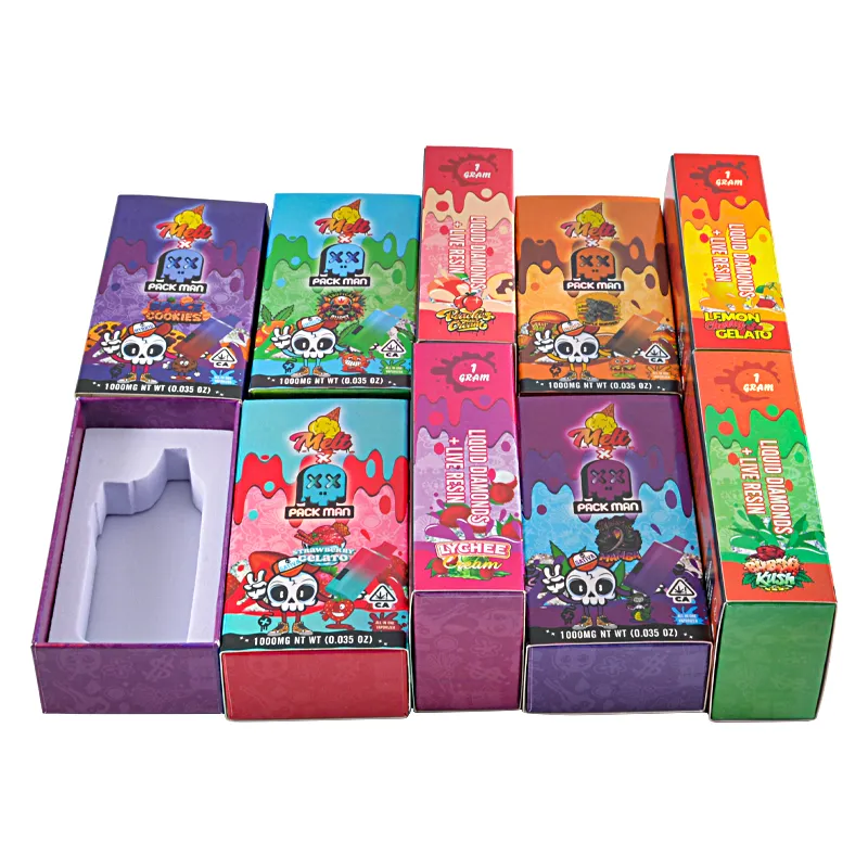 Melt Packman 1g with LED Screen Wholesale Empty Disposable Vape Liquid Diamonds+Live Resin