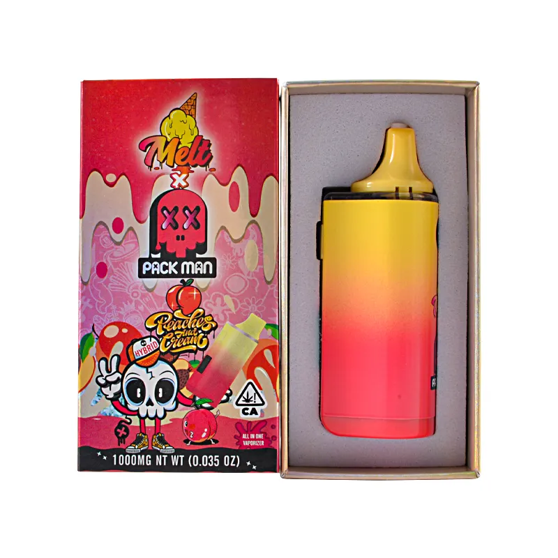 Melt Packman 1g with LED Screen Wholesale Empty Disposable Vape Liquid Diamonds+Live Resin