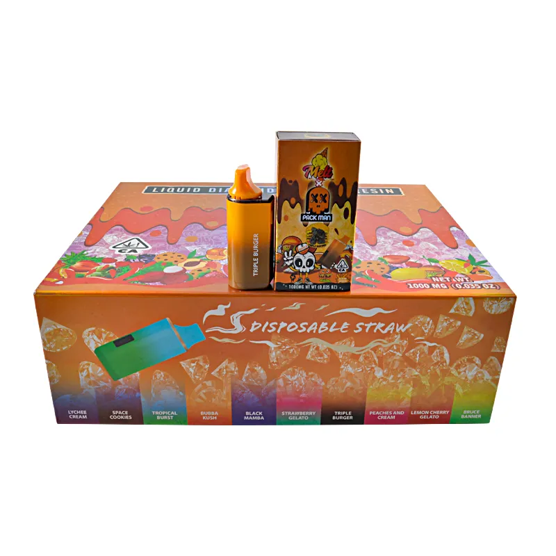 Melt Packman 1g with LED Screen Wholesale Empty Disposable Vape Liquid Diamonds+Live Resin
