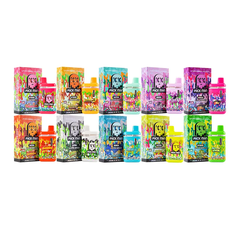 Packman V4 2g LED Screen Disposable Vape Wholesale Empty Liquid Diamonds+Live Resin