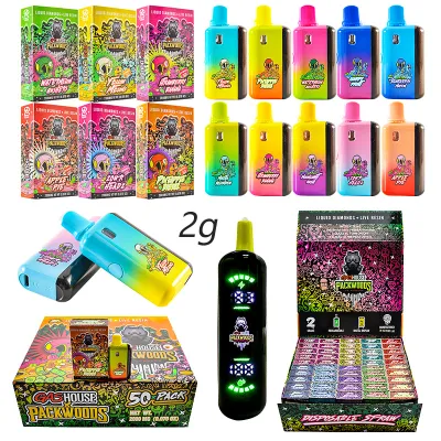 Gas house Packwoods 2g LED Screen Wholesale Disposable Vape Liquid Diamonds+Live Resin 01