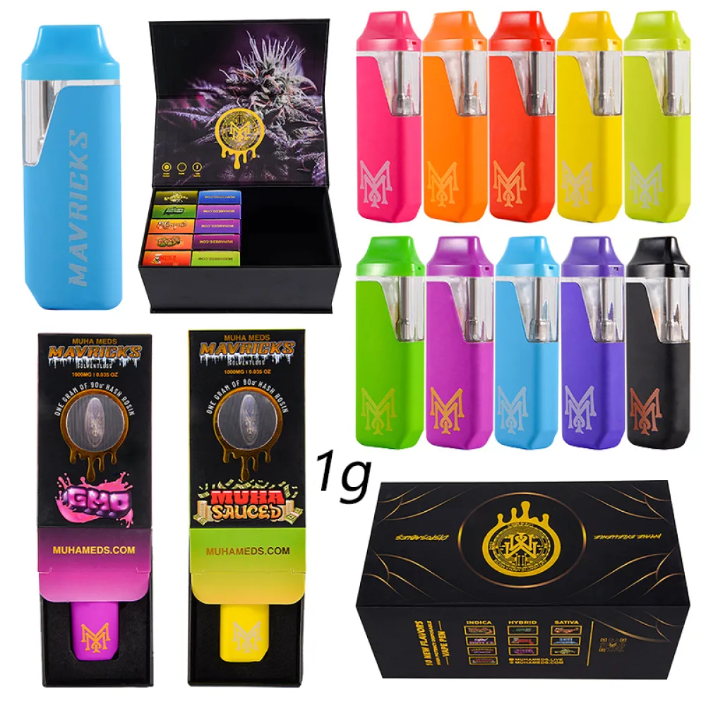 Muha Meds 1g Empty Disposable Vape Wholesale Liquid Diamonds+Live Resin