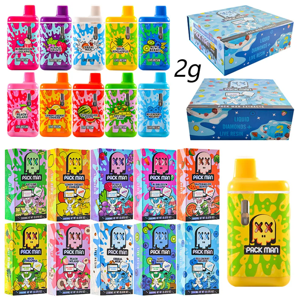 Packman 2g Empty Disposable Vape Wholesale Liquid Diamonds+Live Resin