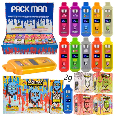 USA Packman Mini LED 2g Disposable Vape Wholesale Live Resin+Liquid Diamonds 01