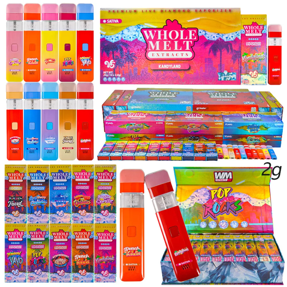 USA Whole Melt V5 2g Empty Disposable Vape Wholesale Live Resin+Liquid Diamonds