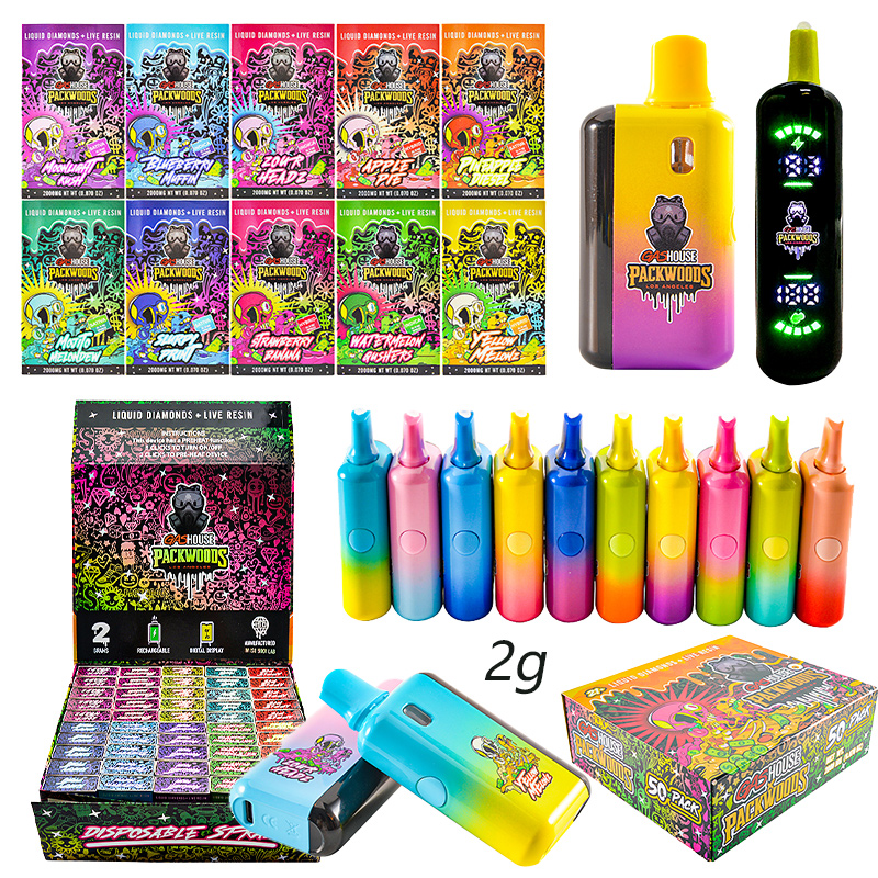 USA Gas house X Packwoods LED Empty 2g Disposable Vape