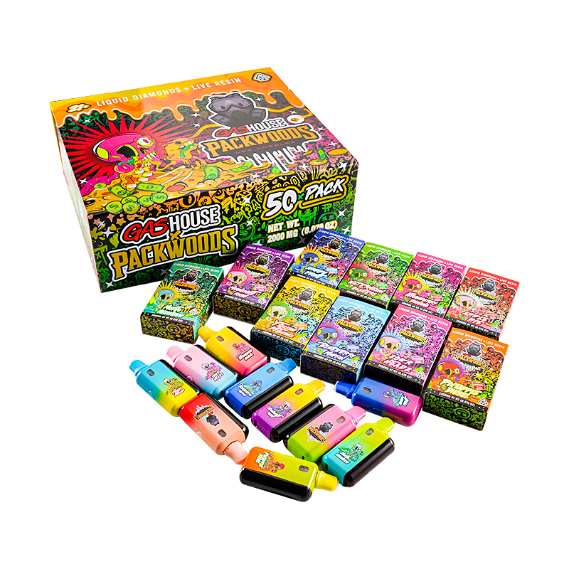 USA Gas house X Packwoods LED Empty 2g Disposable Vape