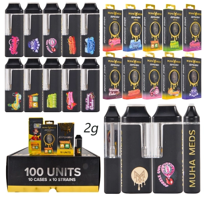 USA Muha Meds Winter Edition 2g LED Empty Disposable Vape 01