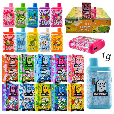 USA Packman 1g Empty Disposable Vape Wholesale Live Resin+Liquid Diamonds 01