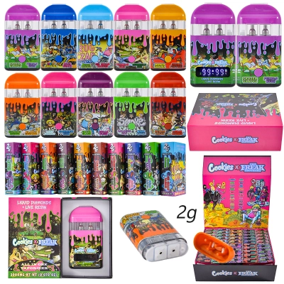 Cookies & the Freak Brothers 2g LED Empty Dual Chamber 1g+1g Disposable Vape 01