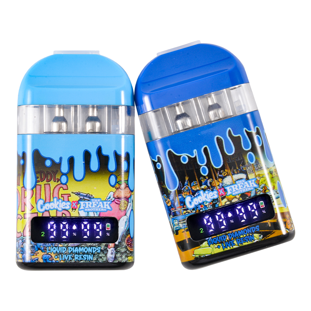 Cookies & the Freak Brothers 2g LED Empty Dual Chamber 1g+1g Disposable Vape