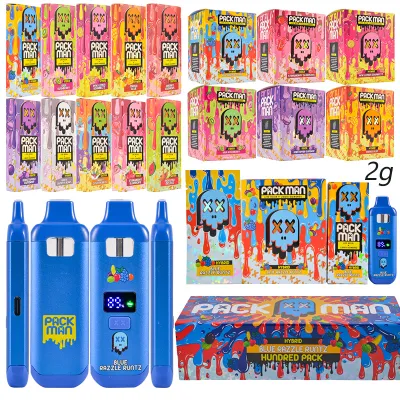 Packman Mini 2g LED Empty Disposable Vape Wholesale Live Resin+Liquid Diamonds 01