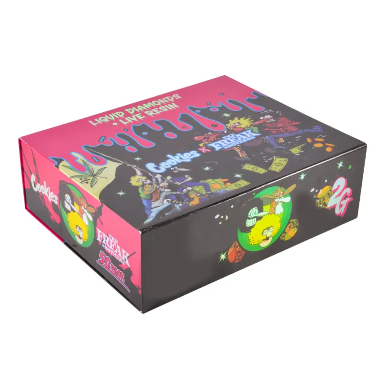 USA Cookies & the Freak Brothers 1g+1g Dual Chamber LED Empty Disposable Vape Wholesale Live Resin+Liquid Diamonds