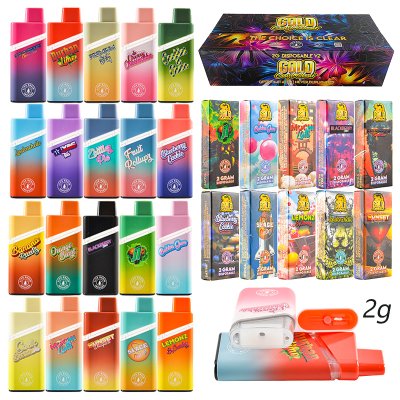 GCC gold coast clear V2 1g+1g Dual Chamber Disposable Vape Empty