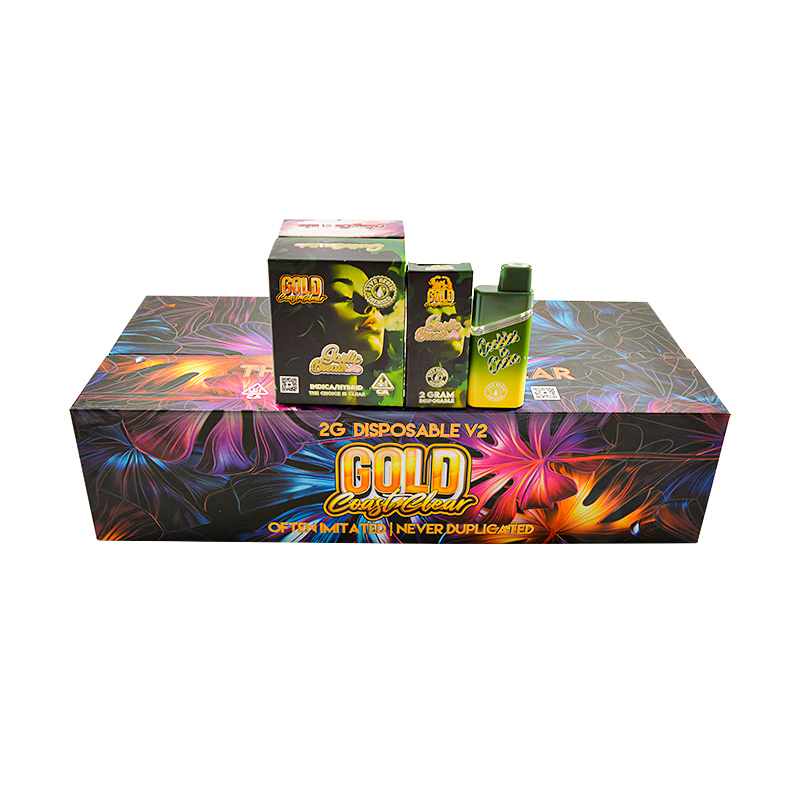 GCC gold coast clear V2 1g+1g Dual Chamber Disposable Vape Empty