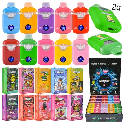 Sluggers Dual Chamber LED 1g+1g Empty 2g Disposable Vape Wholesale Live Resin+Liquid Diamonds 01