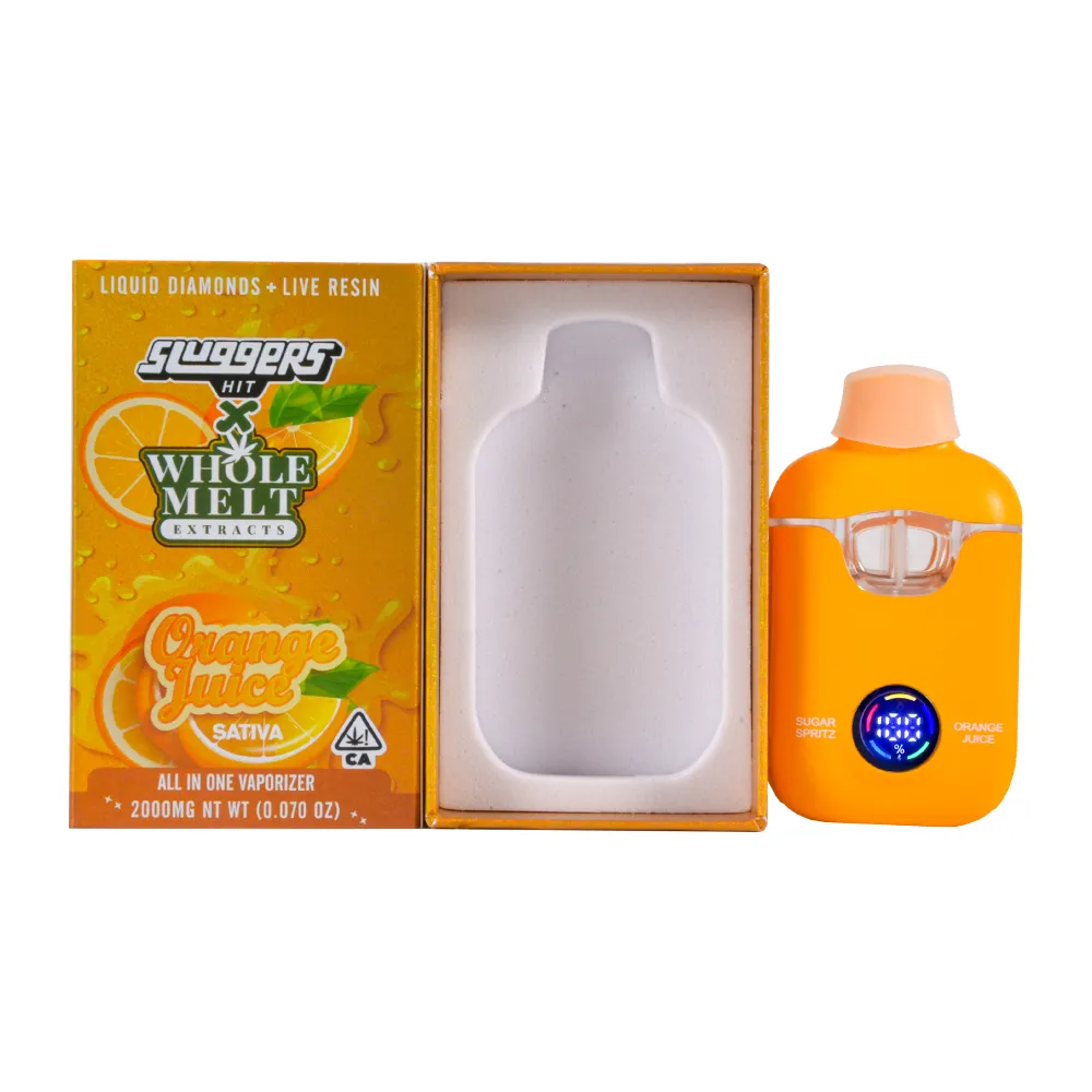 Sluggers Dual Chamber LED 1g+1g Empty 2g Disposable Vape Wholesale Live Resin+Liquid Diamonds