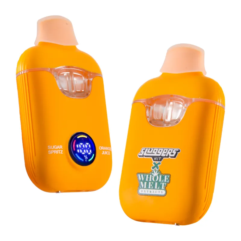 USA Sluggers 1g+1g Dual Chamber 2g LED Disposable Vape Wholesale Empty Live Resin+Liquid Diamonds