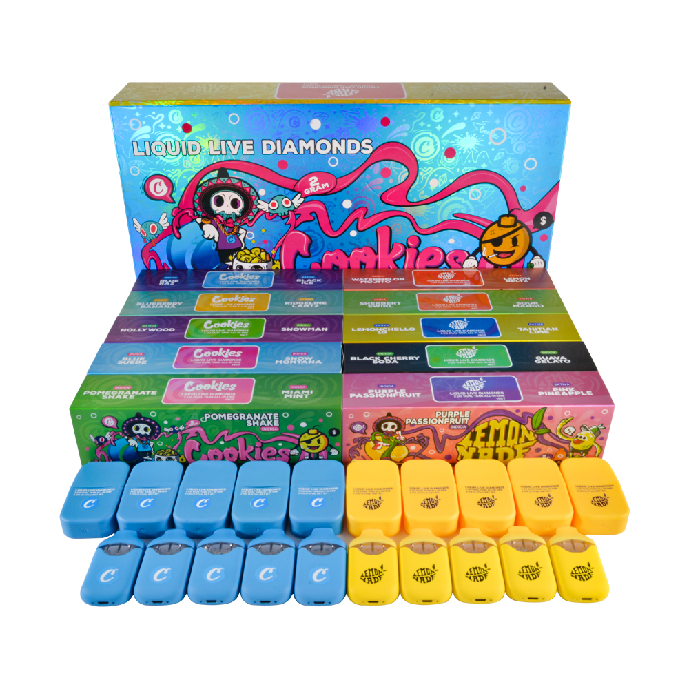 Cookies Lemonade Switch LED Dual Chamber 1g+1g Empty 2g Disposable Vape