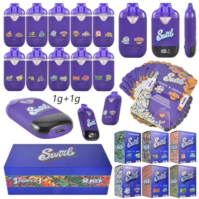 Swirl Switch LED Dual Chamber 1g+1g Disposable Vape 2g 01