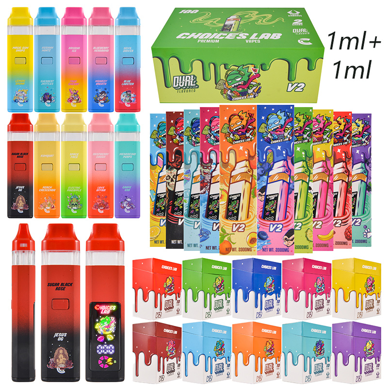 Choice Lab V2 LED Empty 2g Dual Chamber 1g+1g Disposable Vape