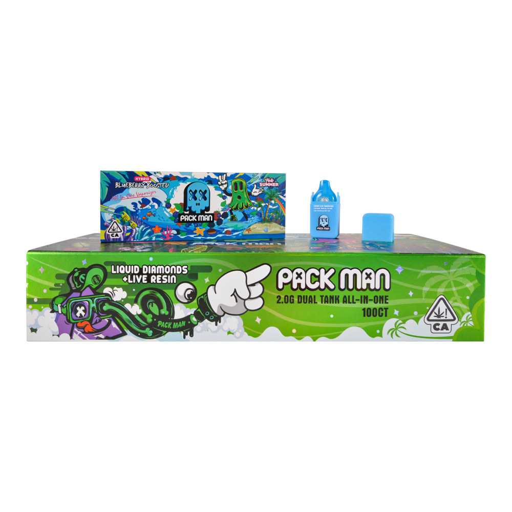 USA Packman Switch LED Empty 2g Dual Chamber 1g+1g Disposable Vape