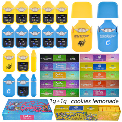 USA Cookies Lemonade Switch LED Empty 2g Dual Chamber 1g+1g Disposable Vape 01