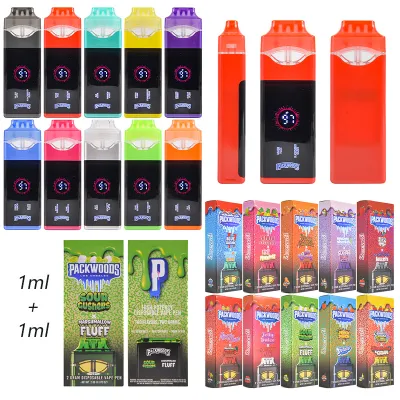 Packwoods Dual Chamber 1g+1g LED Empty 2g Disposable Vape 01