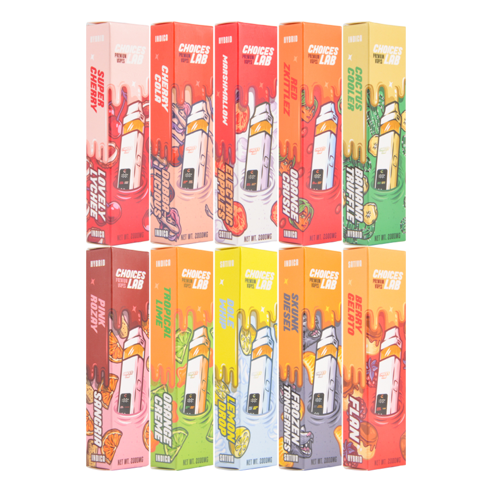 Choice Lab White LED Dual Chamber 1g+1g Disposable Empty 2g Vape