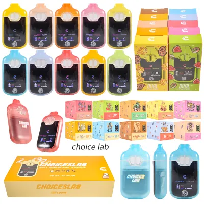 Choicelab Fingerprint LED Dual Chamber 1g+1g Disposable Vape Empty 2g 01