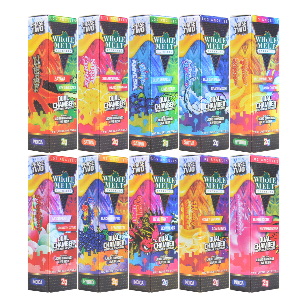 Whole Melt V7 LED Dual Chamber 1g+1g Empty 2g Disposable Vape