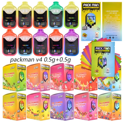 Packman Disposable Vape Empty 0.5g+0.5g Dual Chamber LED 01