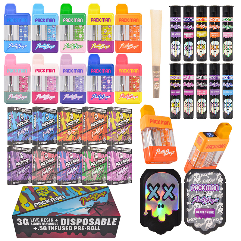 Packman Party Boyz Disposable Vape Pre-roll Empty 3g LED