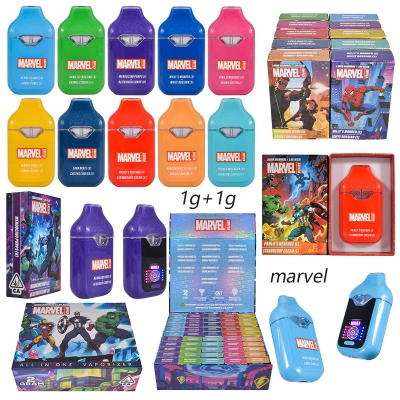 Marvel Disposable Vape Empty 2g Dual Chamber 1g+1g LED Screen 01