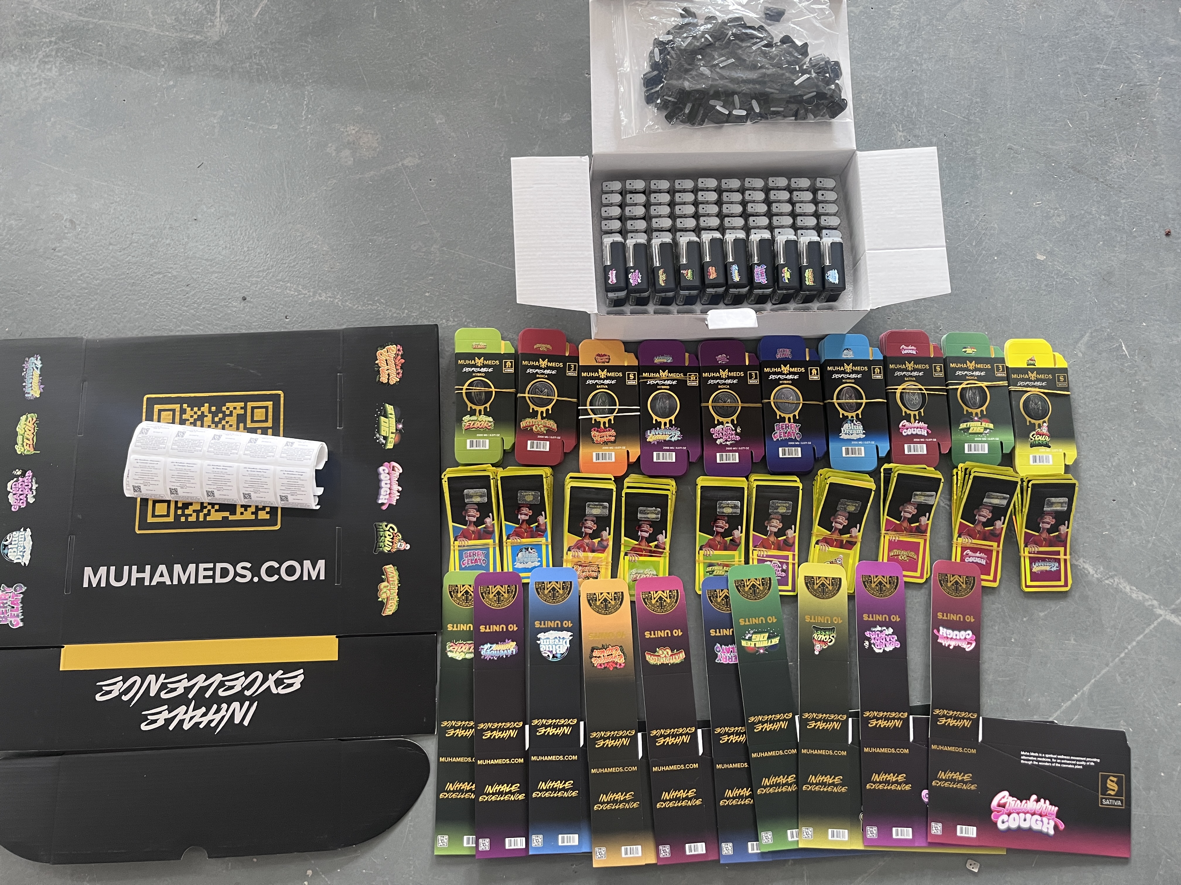 USA Muha Meds Winter Edition 2g LED Empty Disposable Vape review lei