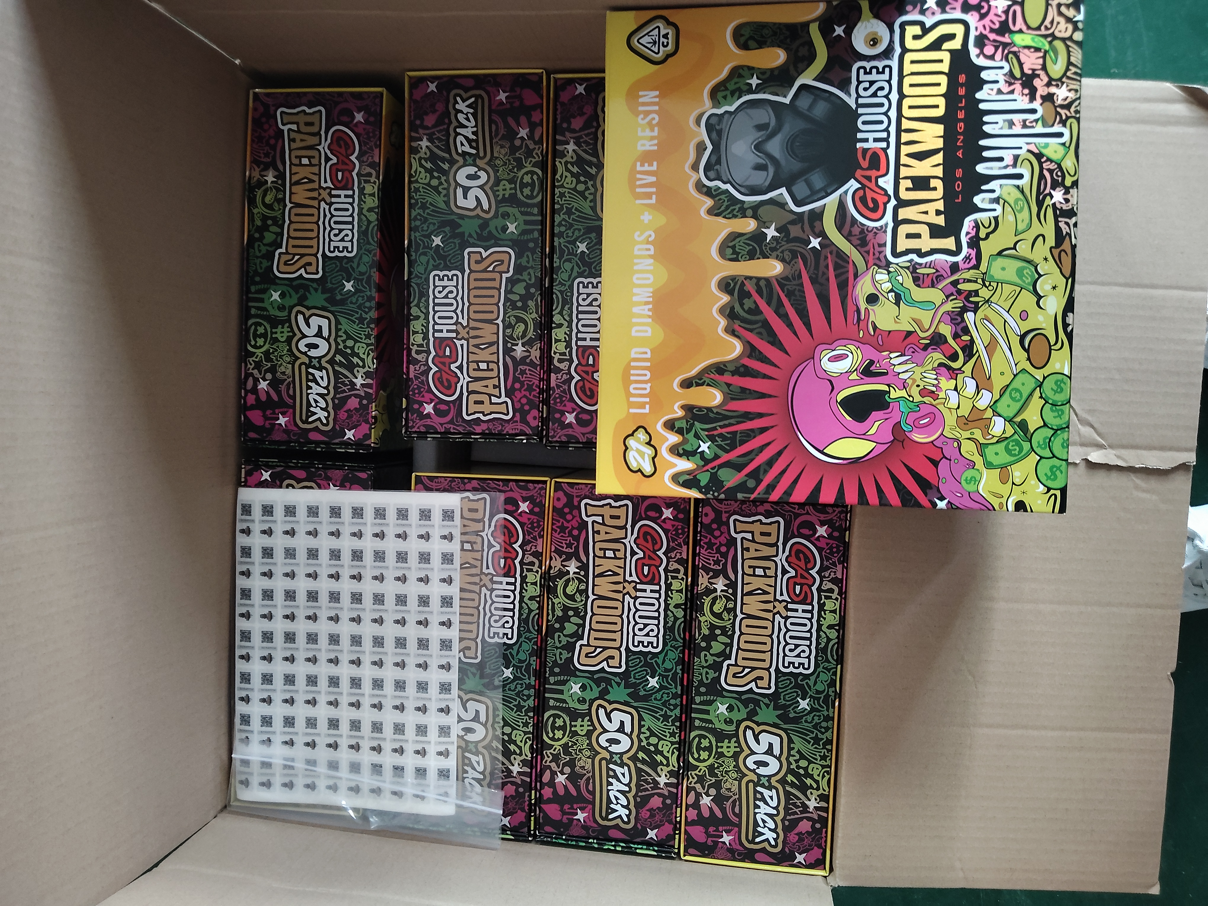 USA Gas house X Packwoods LED Empty 2g Disposable Vape review peijs1