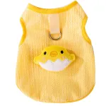 Cute Cartoon Traction Vest Cat Thin Pet Dog Clothes