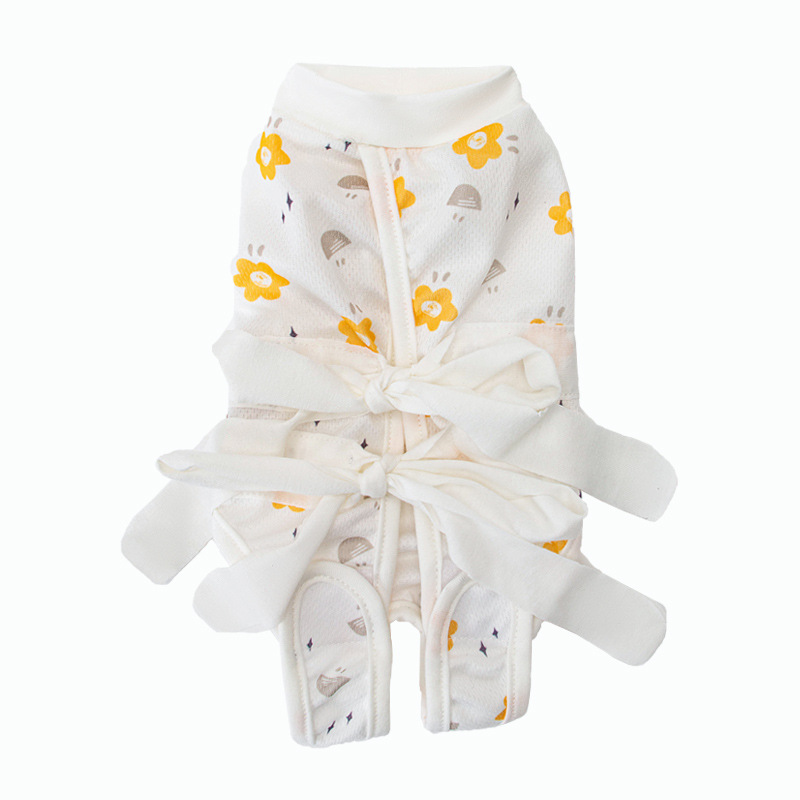 Cat Sterilization Clothes Full Print Ribbon Anti-Licking Pet Clothes