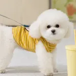 Cute Bear Striped Vest Breathable Thin Pet Clothes