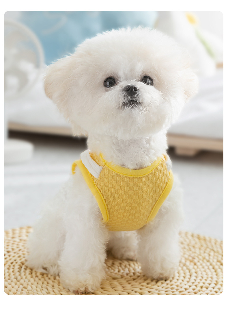 Cute Cartoon Funny Big White Goose Pocket Traction Pet Clothes