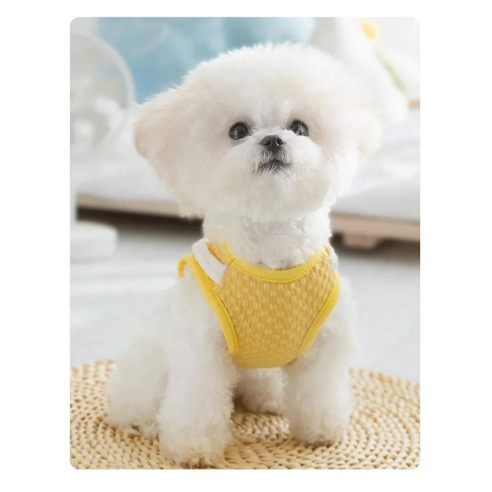 Cute Cartoon Funny Big White Goose Pocket Traction Pet Clothes