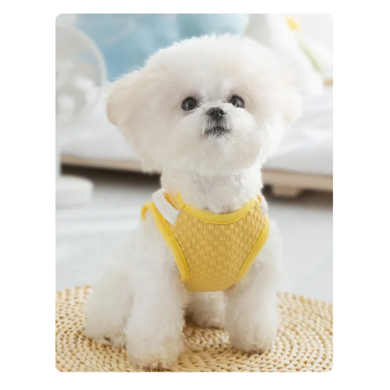 Cute Cartoon Funny Big White Goose Pocket Traction Pet Clothes
