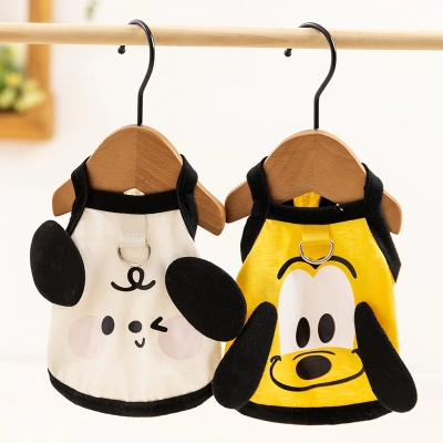 Cute Cartoon Puppy Suspender Pet Clothes 01