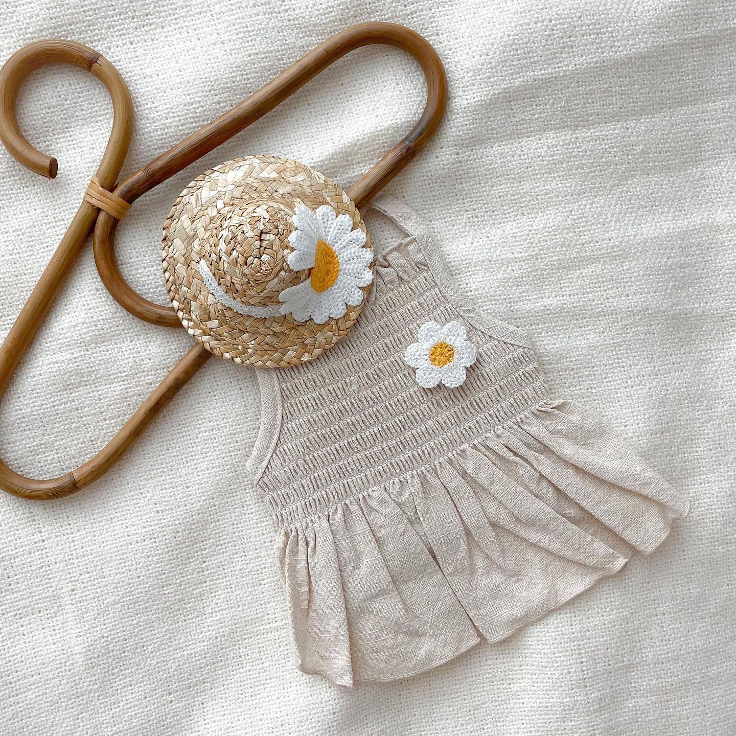 Cute Daisy Princess Suspender Dress Pet Clothes