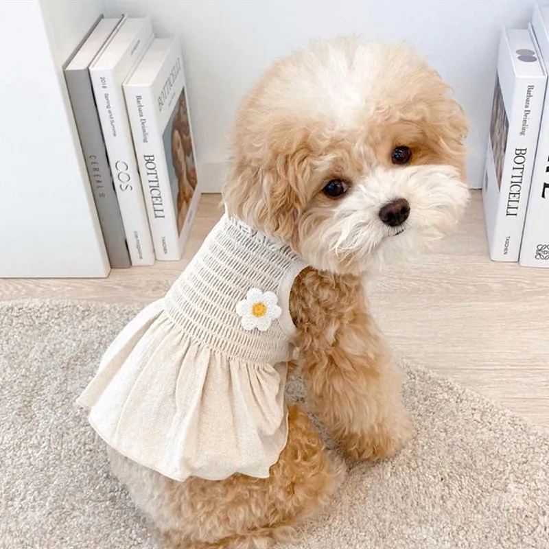 Cute Daisy Princess Suspender Dress Pet Clothes