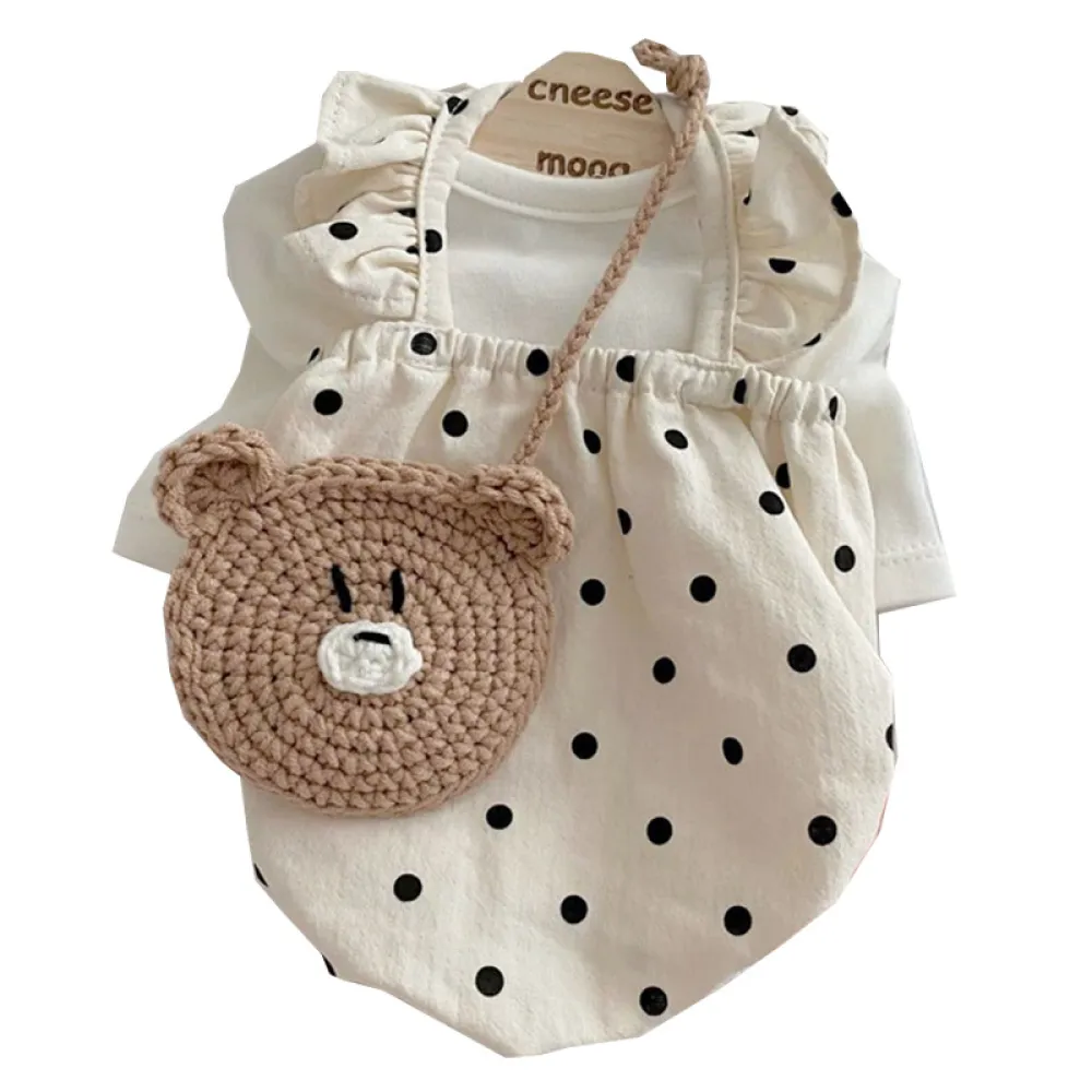 Cute Princess Style Polka Dot Dress Pet Clothes